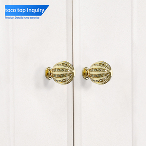 TOCO Gagang Pintu Kristal, 60Mm Gagang Dada Kristal, Kenop Pintu Lemari, Gagang Kabinet, Model 3d 128Mm - Product Image 1