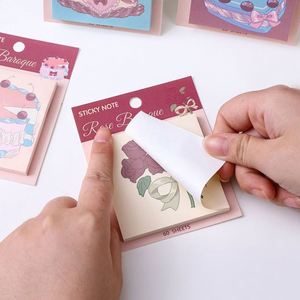 กระดาษโน้ตแบบมีกาวในตัว 73*73 ซม. น่ารัก สไตล์บาร็อค อุปกรณ์การเรียน - Product Image 4