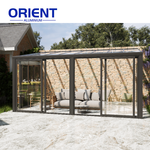 Pérgola Moderna de Aluminio <span class=keywords><strong>para</strong></span> Exteriores de <span class=keywords><strong>3x3</strong></span>, 3x4, 4x4, 6x4 m, Invernadero de Cristal Motorizado, Jardín de Invierno, Terraza - Product Image 4