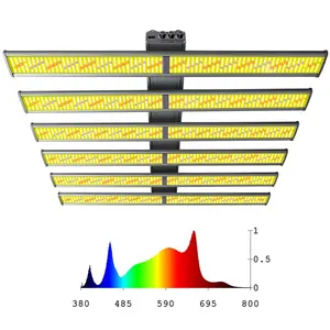 新しい園芸屋内植物1000W調整スペクトルUVIRスイッチ商用調光可能フルスペクトルLEDグローライトランプバー