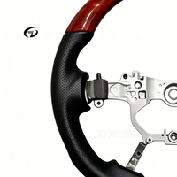 Volant en acajou personnalisé pour Toyota Land Cruiser LC200 LC70 Prado Hilux GR