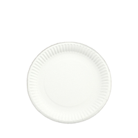 Assiettes en papier blanc de 5/6/7/8/9 pouces assiettes jetables non revêtues 5 "6" 7 "8" 9 "assiette à gâteau en vrac pour le jour des remerciements