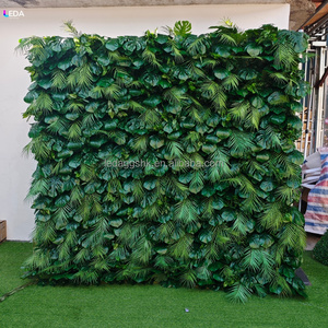 LEDA - Panel de Pared de Flores Artificiales Personalizado, Rollo de Pared de Flores Verdes - Product Image 1