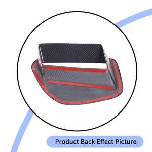 Pour <span class=keywords><strong>Toyota</strong></span> Supra 2019-2022, accessoires intérieurs de voiture en fibre de carbone véritable, couverture du compartiment de rangement du tableau de bord de commande centrale - Product Image 3