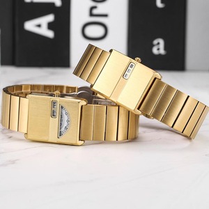 Fabricante de relojes logotipo personalizado diseño de lujo de alta calidad resistente al agua Orologio Donna oro marca privada reloj de cuarzo para mujer - Product Image 1
