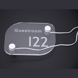 Illuminated House Signs Modern Personalized <b>LED</b> <b>Light</b> Acrylic Sign Plaque - Product Image 3