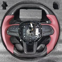 Volante de Fibra de Carbono con Levas para Jeep Wrangler JL SRT JK Grand Cherokee KL 2017 2011 2012 2013 2014 2015 2016