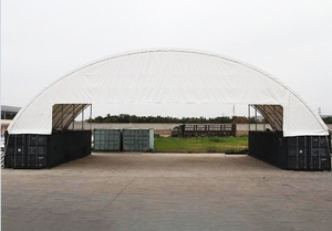Carpa de Techo Tipo Contenedor Serie Pro con Cubierta de PVC Resistente de 17 oz, Paredes Delanteras y Traseras Totalmente Cerradas, Almacenamiento - Product Image 6