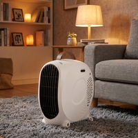 Chauffe-ventilateur de bureau silencieux et économe en énergie Prodigy Mini à chauffage rapide, sans séchage, pour sous la table