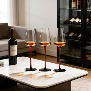 Calici da <span class=keywords><strong>Vino</strong></span> Personalizzati di Lusso con Stelo Lungo <span class=keywords><strong>e</strong></span> Design a Tulipano per Matrimoni <span class=keywords><strong>e</strong></span> Banchetti Formali - Product Image 6