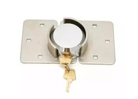 Cadenas rond dissimulé pour porte de garage, antivol, en acier robuste, étanche, clé ABA