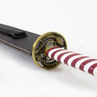 Épée décorative à motif de serpent ondulé, lame courbée non affûtée, épée de collection à l'effigie d'un serpent