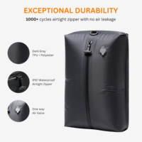 Sacs sous vide électriques portables réutilisables IP67, cubes de compression pour vêtements, kit d'organisation de valise de voyage avec pompe