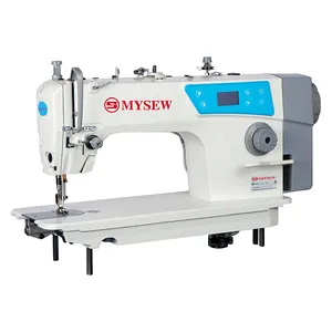 Mysew g2 lockstitch máquina de costura industrial, máquinas de costura automáticas para vestuário