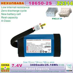 A3117 A3165 18650-2s 7.4v 3400mah li-आयन बैटरी के लिए ध्वनि-आयन बैटरी - Product Image 3