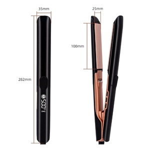 Portable Hair Straightener 25mm Ceramic Coating Negative Ions For Dry And Wet Use With Digital Display - Product Image 1