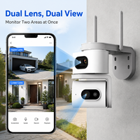 QD01 6MP Dual Lens 4G WiFi Laris Manis dengan Penglihatan Malam Berwarna Penuh, Komunikasi Dua Arah, Deteksi Gerakan V380 Pro