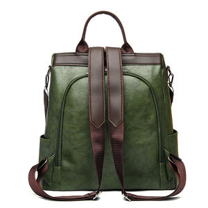 Sac à dos en cuir PU multifonctionnel pour ordinateur portable, Version coréenne - Product Image 3