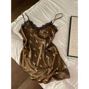 Pigiami di Lusso per Donne, Camicie da Notte con Tema <span class=keywords><strong>Animale</strong></span>, Camicie da Notte Estive in Pizzo, Abbigliamento da Casa di Lusso - Product Image 1
