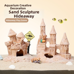 Decorazione per <span class=keywords><strong>acquario</strong></span>, grotta in resina, scultura in sabbia, elemento decorativo, casa per gamberetti, nido per gamberetti, rifugio per l'allevamento <span class=keywords><strong>di</strong></span> <span class=keywords><strong>ciclidi</strong></span> - Product Image 2