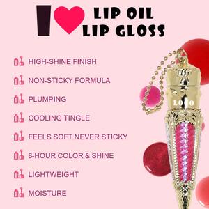 Brillo Labial Mineral Líquido con Logotipo Personalizado OCHAIN, Color Rosa Brillante, Maquillaje Labial de Marca Privada, Brillo Labial Impermeable con Llavero - Product Image 4