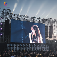 Panneau LED TOPvision 500x500 500x1000, mur vidéo LED intérieur/extérieur, location d'écran LED pour scène, exposition, stand, mariage