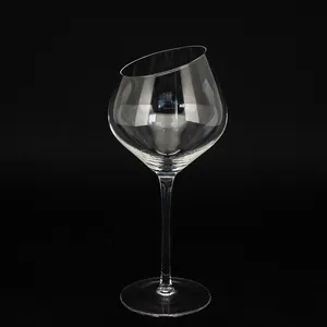 Verre à vin rouge ou blanc, fabricants personnalisés, faits à la main, en cristal, vintage verre biseauté, 1 pièce