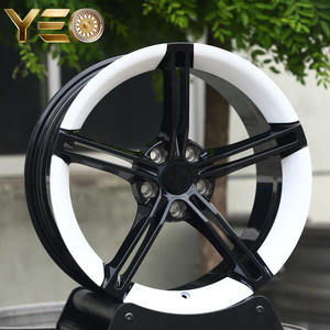 Rines Forjados Personalizados de 5 Radios en Negro Brillante con Borde Rosa, de 18-21 Pulgadas, Compatibles con BMW Serie 3, 5 y <span class=keywords><strong>7</strong></span>, Porsche, Rines de Aleación de Alto Rendimiento y Estilo - Product Image 4