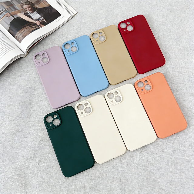 By Factory-Custom Shockproof TPU Silicone Plain Design Mobile Phone Cases for 11 Pro 16/15/14/13/12 Pro Max & 7 Plus