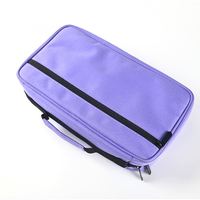 Sac de rangement portable en tissu Oxford pour marqueurs d'artiste, avec fermeture éclair et poignée supérieure, pour stylos de croquis et de coloriage