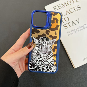 เคสโทรศัพท์ TPU ลายเสือดาวพิมพ์เลเซอร์สำหรับ <span class=keywords><strong>Vivo</strong></span> Y15/Y17/Y12/U3X/Y3 2-in-1ใหม่2025 - Product Image 4
