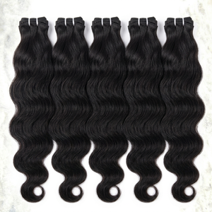 Best Premium Factory Price Wholesale Shedding and Tangle Free 100% Natural Short Curly Indian Remy Chemical-Free Hair Extensions - Product Image 1