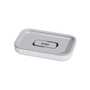 BS04 Bathroom Soap Box with Drain Tray Anti Bacterial Soap Holder No Punching Wall Mount Soap Storage Rack - Product Image 5