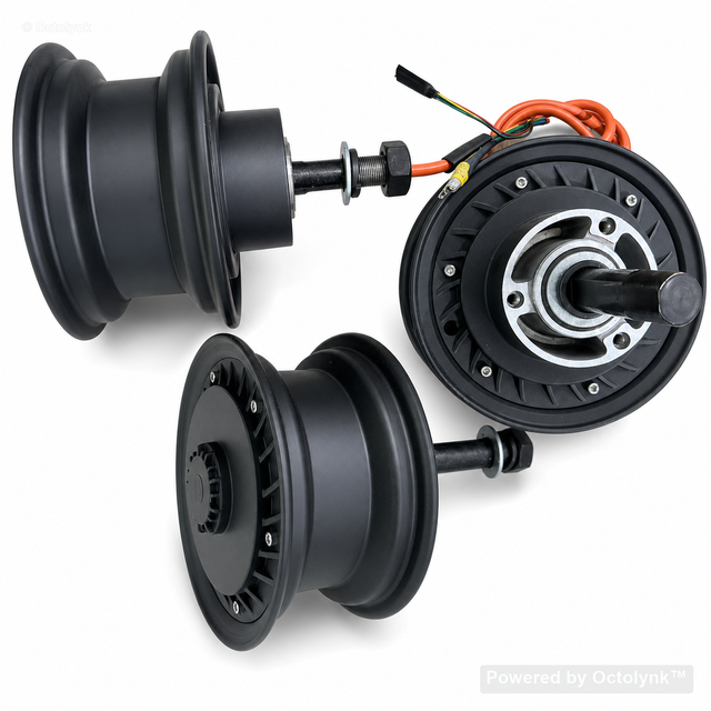 Brushless Electric Bicycle Hub Motor  60V 1200W Lithium Battery Disc Brake Black Wholesale