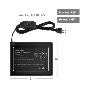 Alfombrilla de calefacción para terrario, almohadilla térmica para reptiles, para lagarto, serpiente, dragón barbudo, ermitaño, cangrejo, tanques, suministros para amplibios - Product Image 3