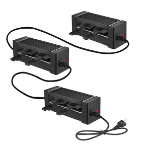 Mini <span class=keywords><strong>raclette</strong></span> électrique avec plaque antiadhésive détachable pierre connectable <span class=keywords><strong>pour</strong></span> <span class=keywords><strong>2</strong></span> <span class=keywords><strong>personnes</strong></span> <span class=keywords><strong>pour</strong></span> usage domestique ou hôtelier - Product Image 4