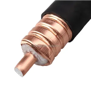 1/2 ''s de cable rf 50 ohms super flexible corrugada helicoidal cable coaxial de alimentación