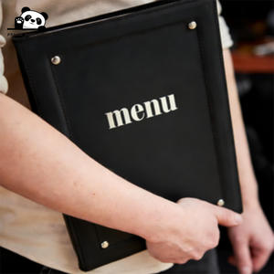 Menu personnalisé A4 pour pizza, couverture de menu en cuir PU pour bar, boissons, <span class=keywords><strong>vin</strong></span>, <span class=keywords><strong>restaurant</strong></span>, commandes de nourriture - Product Image 5