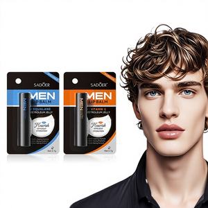 Baume à lèvres SADOER pour hommes au squalane et pétrolatum, enrichi en vitamine E, pour soulager la sécheresse des lèvres en automne et en hiver, taille standard, transfrontalier - Product Image 3