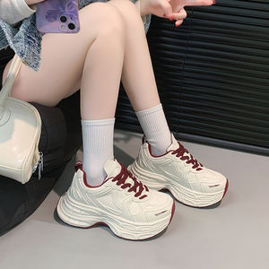 Zapatillas Deportivas Casuales para Mujer, con Aumento de Altura, Primavera-Otoño, Cómodas, Antideslizantes, para Caminar - Product Image 5