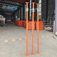 Puntal de Acero para Soporte de Losas de Hormigón, Puntal Acrow de Acero para Encofrados de Construcción, Puntal Ajustable para Andamios