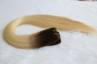 Cheveux vierges doublement étirés, cuticules alignées, tissage de cheveux raides, double trame, haute densité, 24 pouces, couleur # 4 T # 22