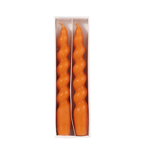 Twisted Spiral Taper <b>Candles</b> <b>Set</b> Of 2 Unscented Smokeless Wave Stick <b>Candles</b> For Wedding Dinner Home Atmosphere Decor - Product Image 6