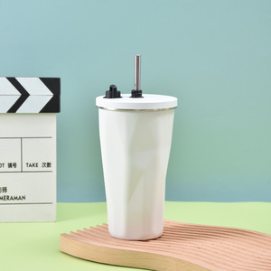 Vaso Térmico de Acero Inoxidable con Pajita de Diamante, Gran Capacidad, Aislamiento, Ecológico, para Camping, Verano, Coche, Café - Product Image 5