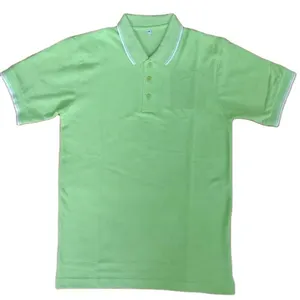 Hoge Kwaliteit Katoen Casual Aangepaste Effen T-Shirt Heren Kleding Poloshirts Met Logo Golfshirt Tegen Redelijke Prijs