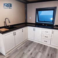 RB 20 pieds maison modulaire de luxe extensible petit conteneur salle de bain cuisine pliant préfabriqué maisons extensibles mobiles pour l'Australie