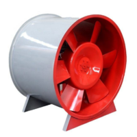 HTF-(A) Ventilateur d'extraction de fumée de feu à flux axial pour la ventilation commerciale et industrielle