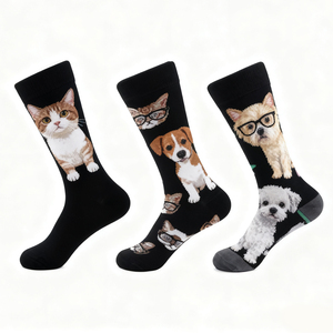 Hot Bán OEM Thấp Moq Chất Lượng Cao Phi Hành Đoàn Thời Trang Nửa Terry Biểu Tượng Tùy Chỉnh In Người Đàn Ông Của Thiết Kế Thể Thao Tùy Chỉnh OEM Crew Vớ - Product Image 1