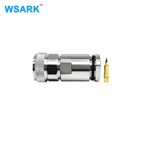 Connecteur RF mâle de type pince pour câble coaxial LMR400 RG8 50 ohms, en laiton massif, étanche, prise droite pour antenne