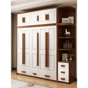 Классические 3 двери плоские шкафы белые деревянные три двери шкафы wardobe шкаф с гардеробным зеркалом